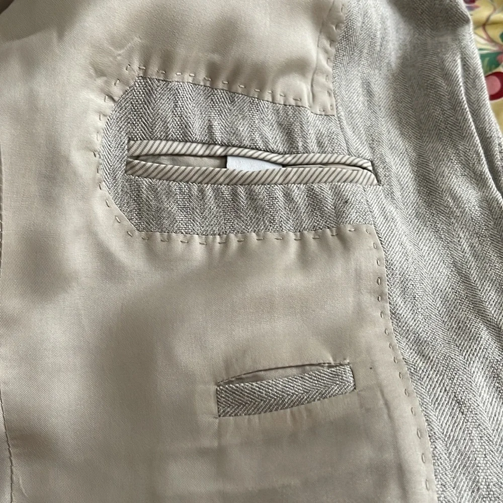 J. Crew Schoolboy Gray Metallic Blazer Size 4